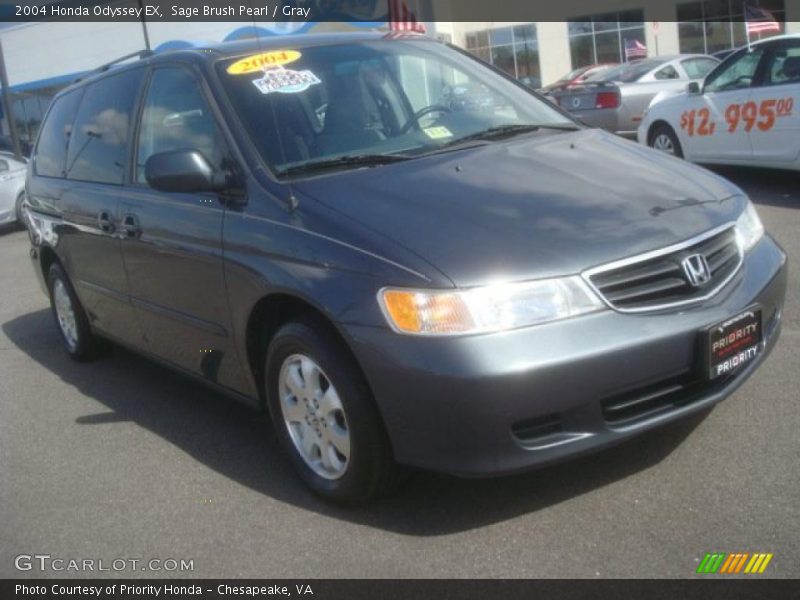 Sage Brush Pearl / Gray 2004 Honda Odyssey EX