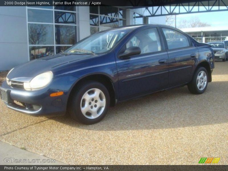 Patriot Blue Pearlcoat / Agate 2000 Dodge Neon Highline