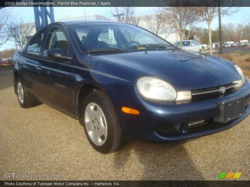 Patriot Blue Pearlcoat / Agate 2000 Dodge Neon Highline