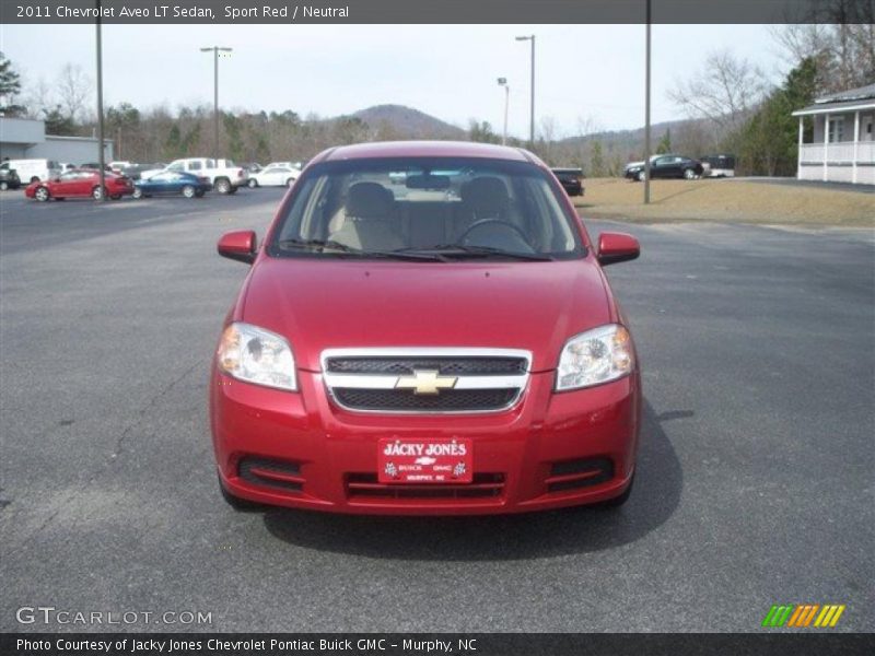 Sport Red / Neutral 2011 Chevrolet Aveo LT Sedan