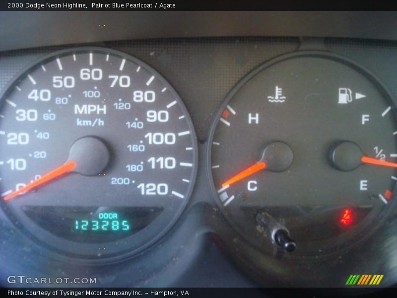 Patriot Blue Pearlcoat / Agate 2000 Dodge Neon Highline