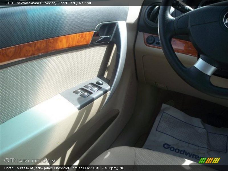 Sport Red / Neutral 2011 Chevrolet Aveo LT Sedan