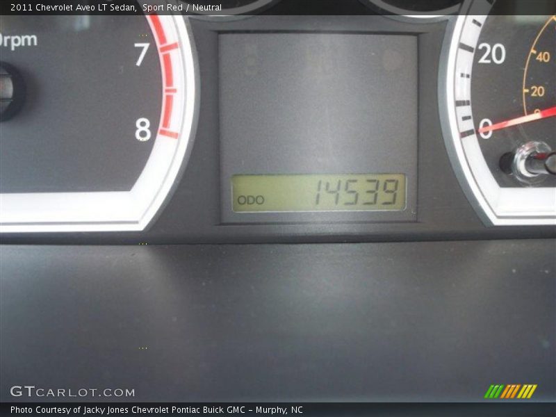Sport Red / Neutral 2011 Chevrolet Aveo LT Sedan