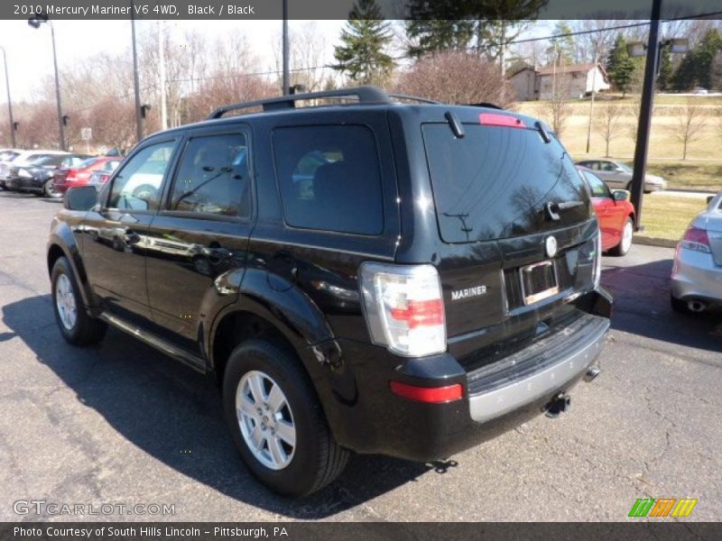 Black / Black 2010 Mercury Mariner V6 4WD