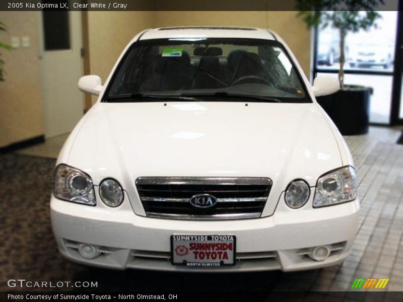 Clear White / Gray 2005 Kia Optima LX