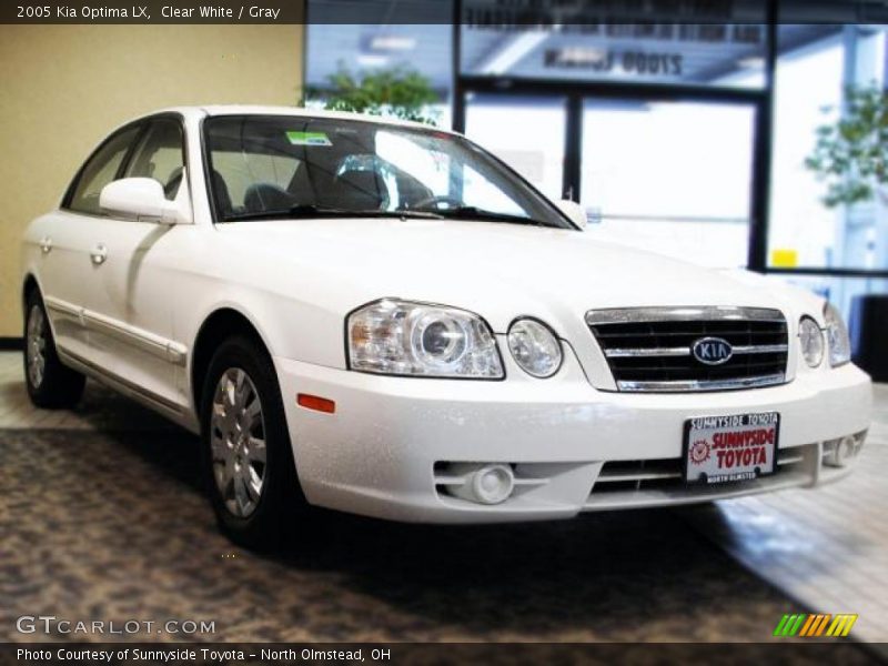 Clear White / Gray 2005 Kia Optima LX
