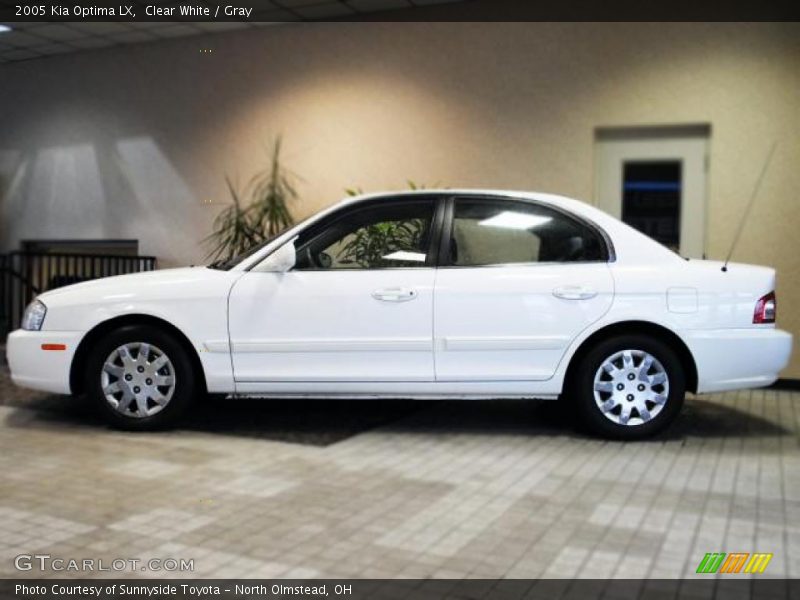 Clear White / Gray 2005 Kia Optima LX