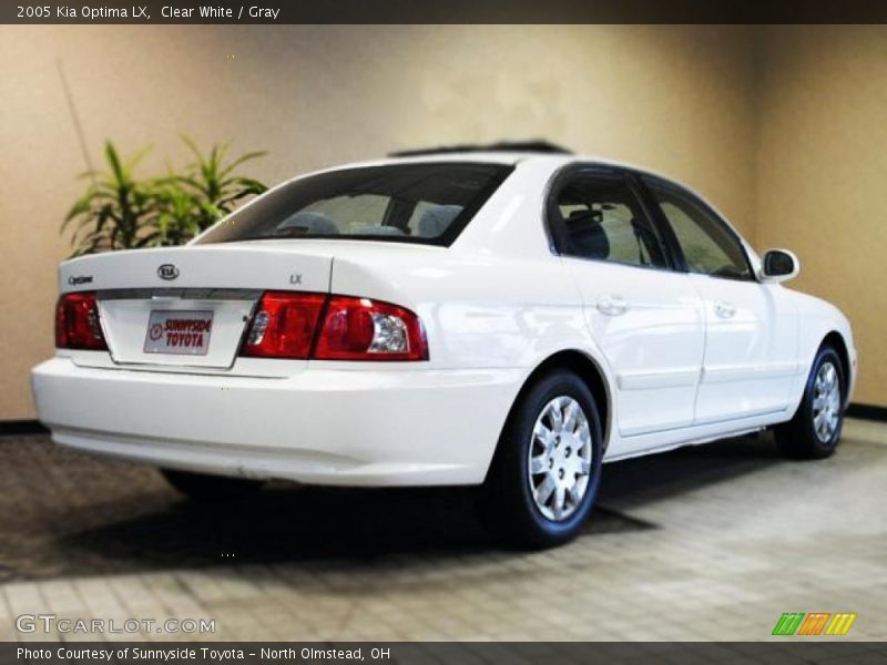 Clear White / Gray 2005 Kia Optima LX