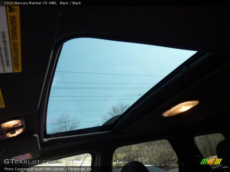 Black / Black 2010 Mercury Mariner V6 4WD