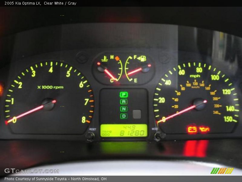 Clear White / Gray 2005 Kia Optima LX