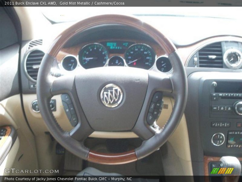 Gold Mist Metallic / Cashmere/Cocoa 2011 Buick Enclave CXL AWD