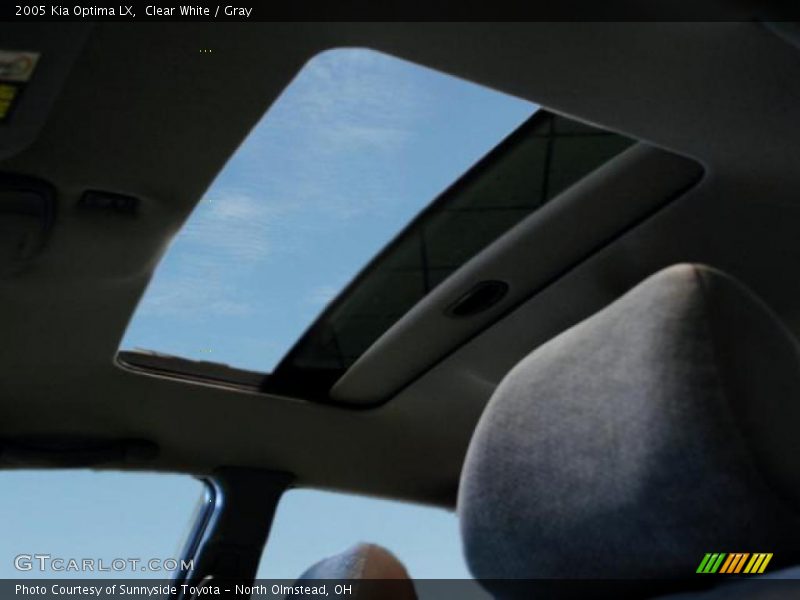 Clear White / Gray 2005 Kia Optima LX