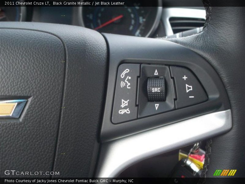 Black Granite Metallic / Jet Black Leather 2011 Chevrolet Cruze LT