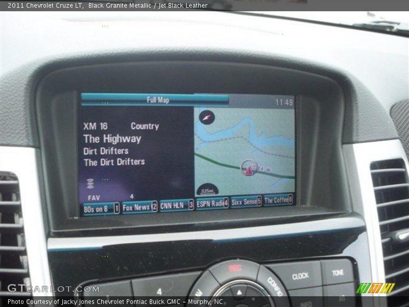 Black Granite Metallic / Jet Black Leather 2011 Chevrolet Cruze LT