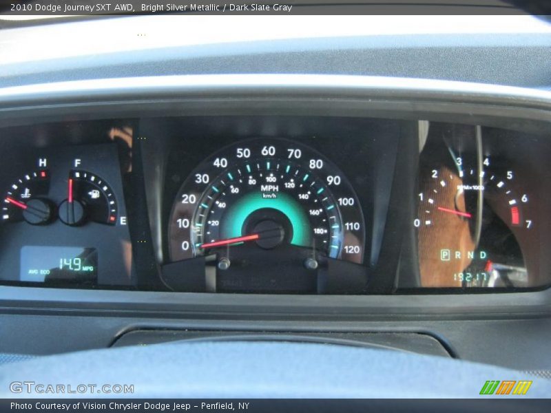 Bright Silver Metallic / Dark Slate Gray 2010 Dodge Journey SXT AWD