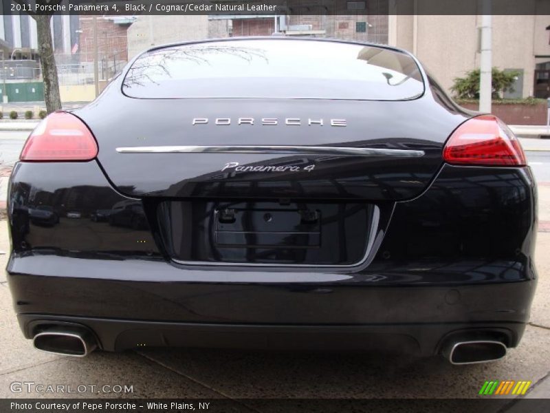 Black / Cognac/Cedar Natural Leather 2011 Porsche Panamera 4