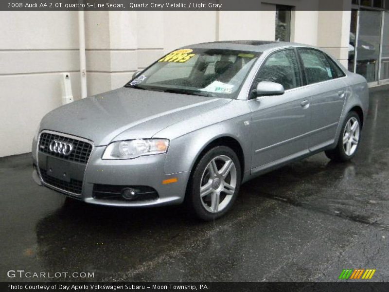 Front 3/4 View of 2008 A4 2.0T quattro S-Line Sedan