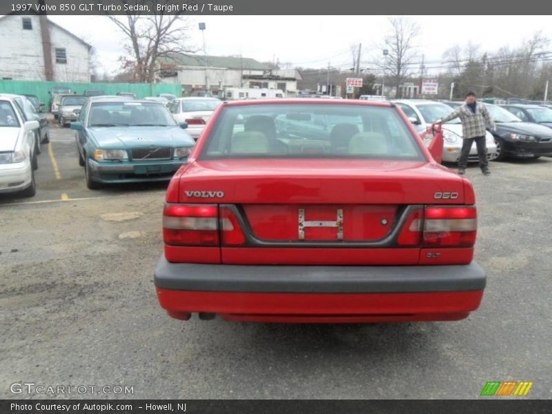 Bright Red / Taupe 1997 Volvo 850 GLT Turbo Sedan