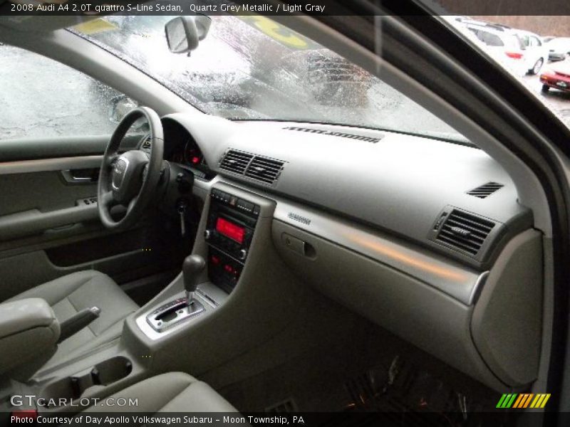 Quartz Grey Metallic / Light Gray 2008 Audi A4 2.0T quattro S-Line Sedan