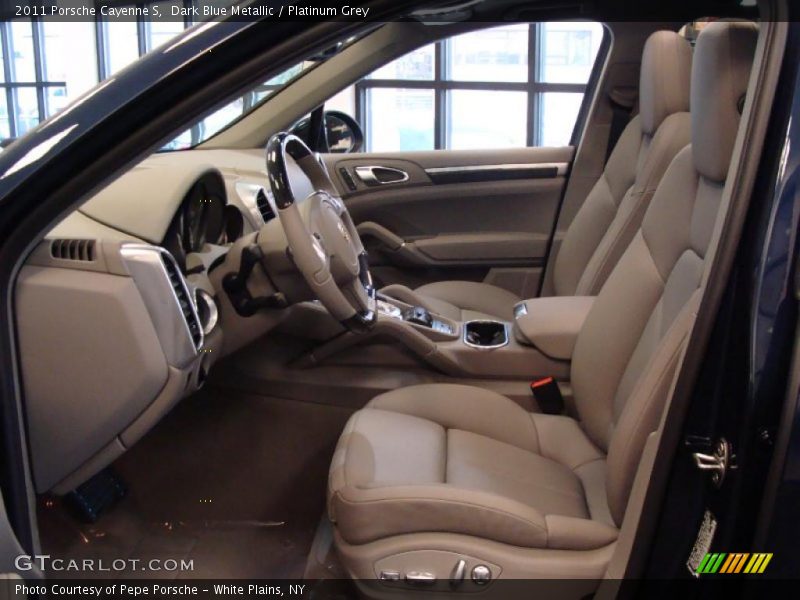 Dark Blue Metallic / Platinum Grey 2011 Porsche Cayenne S