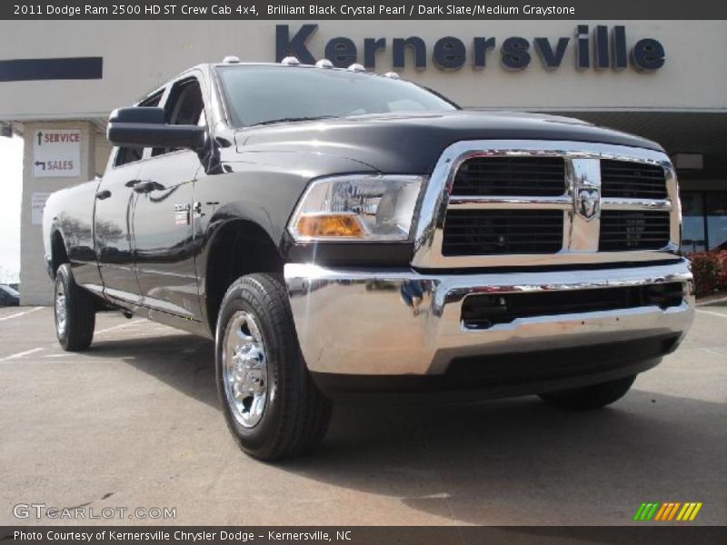 Brilliant Black Crystal Pearl / Dark Slate/Medium Graystone 2011 Dodge Ram 2500 HD ST Crew Cab 4x4