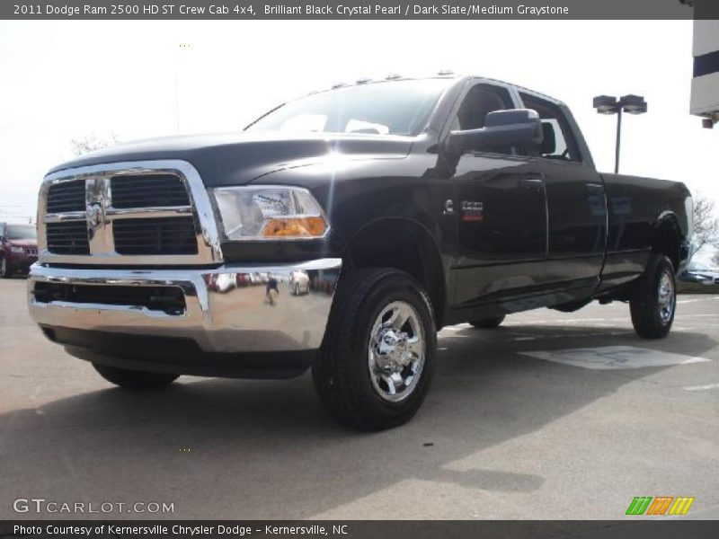 Brilliant Black Crystal Pearl / Dark Slate/Medium Graystone 2011 Dodge Ram 2500 HD ST Crew Cab 4x4