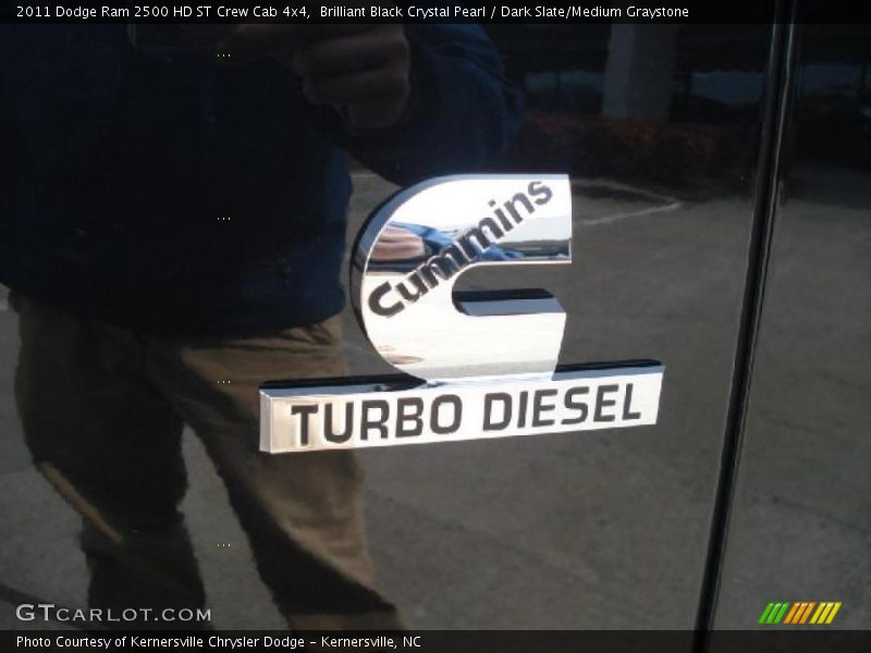 Brilliant Black Crystal Pearl / Dark Slate/Medium Graystone 2011 Dodge Ram 2500 HD ST Crew Cab 4x4
