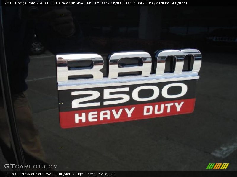 Brilliant Black Crystal Pearl / Dark Slate/Medium Graystone 2011 Dodge Ram 2500 HD ST Crew Cab 4x4