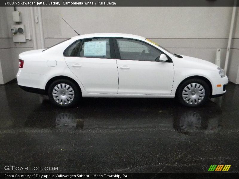 Campanella White / Pure Beige 2008 Volkswagen Jetta S Sedan