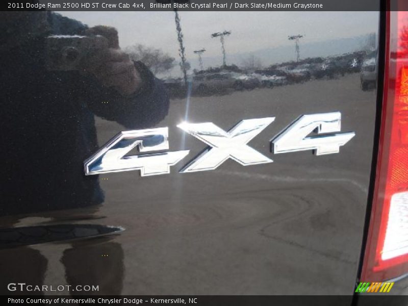 Brilliant Black Crystal Pearl / Dark Slate/Medium Graystone 2011 Dodge Ram 2500 HD ST Crew Cab 4x4