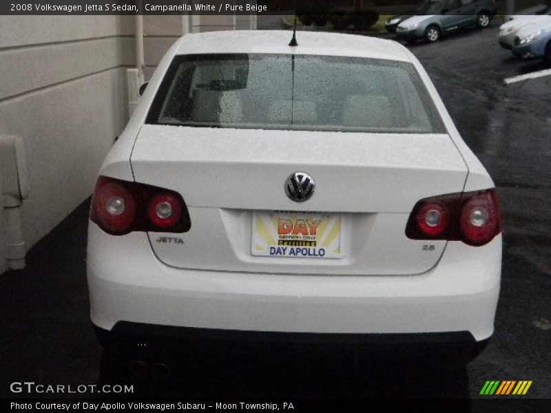 Campanella White / Pure Beige 2008 Volkswagen Jetta S Sedan
