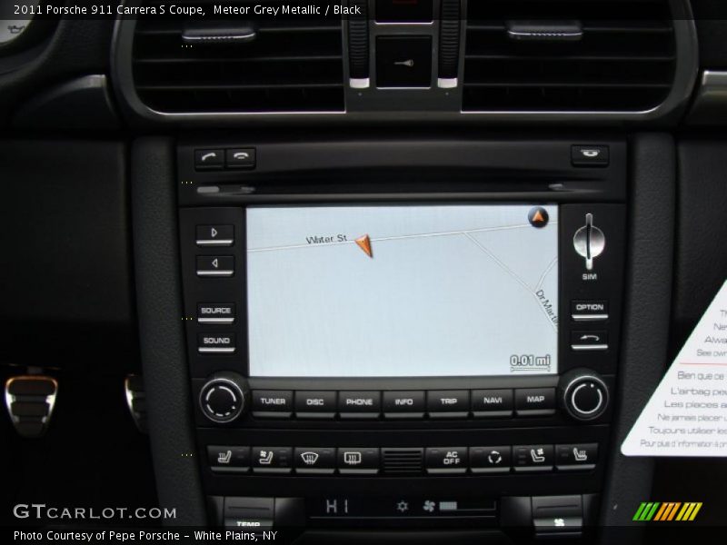 Navigation of 2011 911 Carrera S Coupe