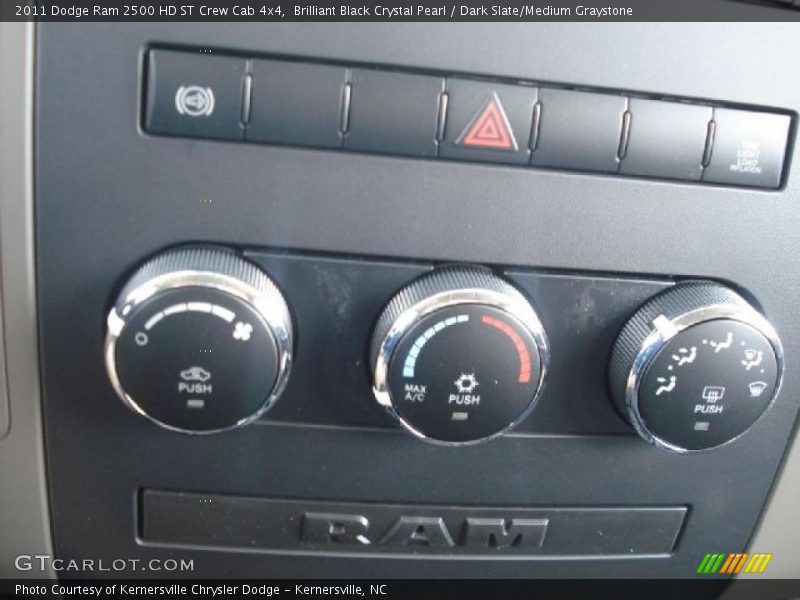Brilliant Black Crystal Pearl / Dark Slate/Medium Graystone 2011 Dodge Ram 2500 HD ST Crew Cab 4x4