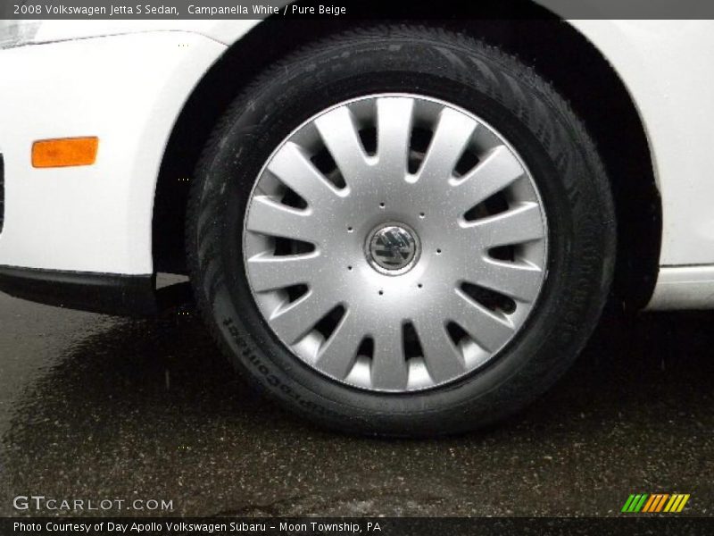 Campanella White / Pure Beige 2008 Volkswagen Jetta S Sedan