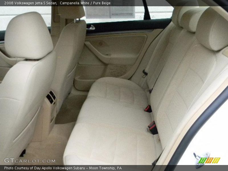 Campanella White / Pure Beige 2008 Volkswagen Jetta S Sedan
