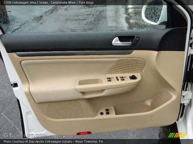 Campanella White / Pure Beige 2008 Volkswagen Jetta S Sedan