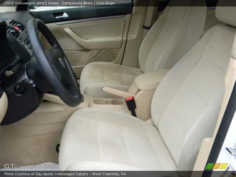 Campanella White / Pure Beige 2008 Volkswagen Jetta S Sedan