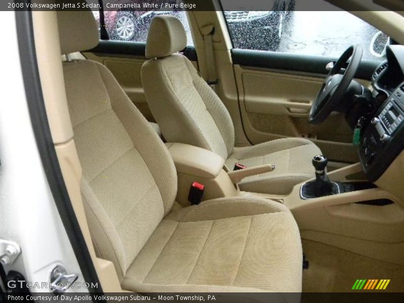 Campanella White / Pure Beige 2008 Volkswagen Jetta S Sedan