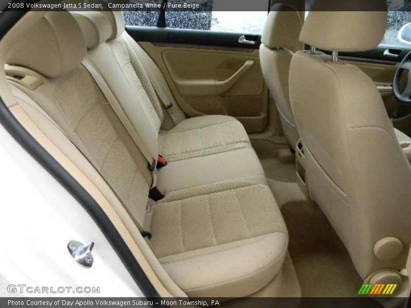 Campanella White / Pure Beige 2008 Volkswagen Jetta S Sedan