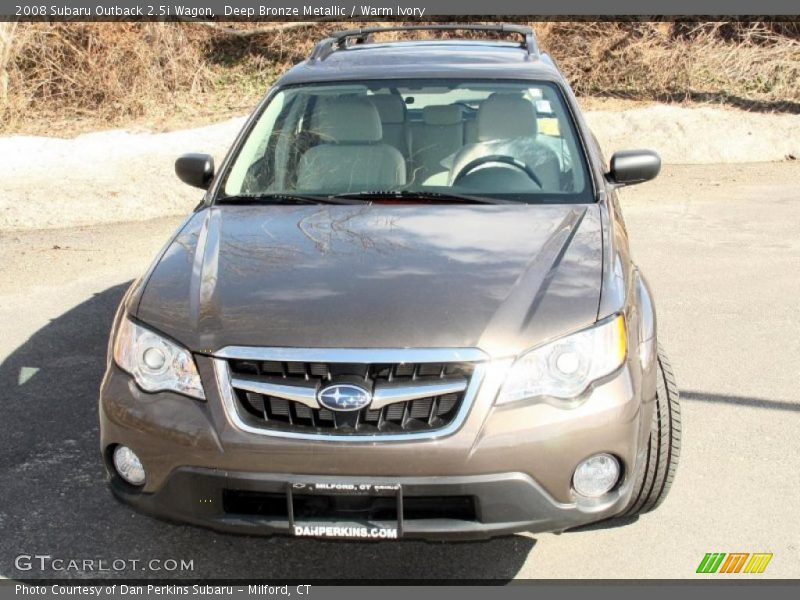 Deep Bronze Metallic / Warm Ivory 2008 Subaru Outback 2.5i Wagon