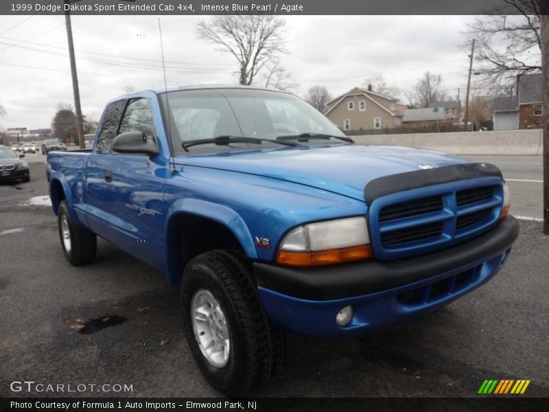 Intense Blue Pearl / Agate 1999 Dodge Dakota Sport Extended Cab 4x4