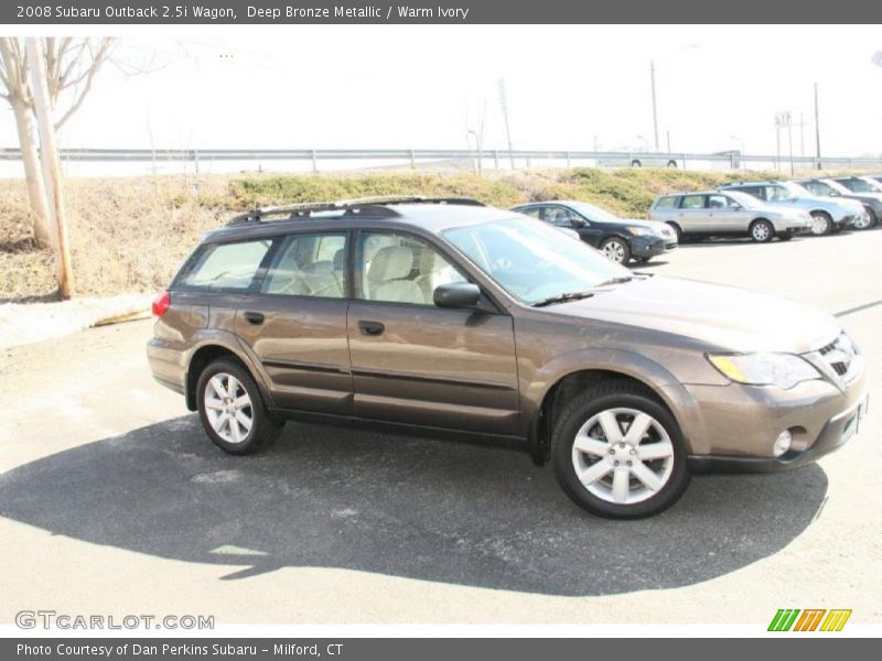 Deep Bronze Metallic / Warm Ivory 2008 Subaru Outback 2.5i Wagon