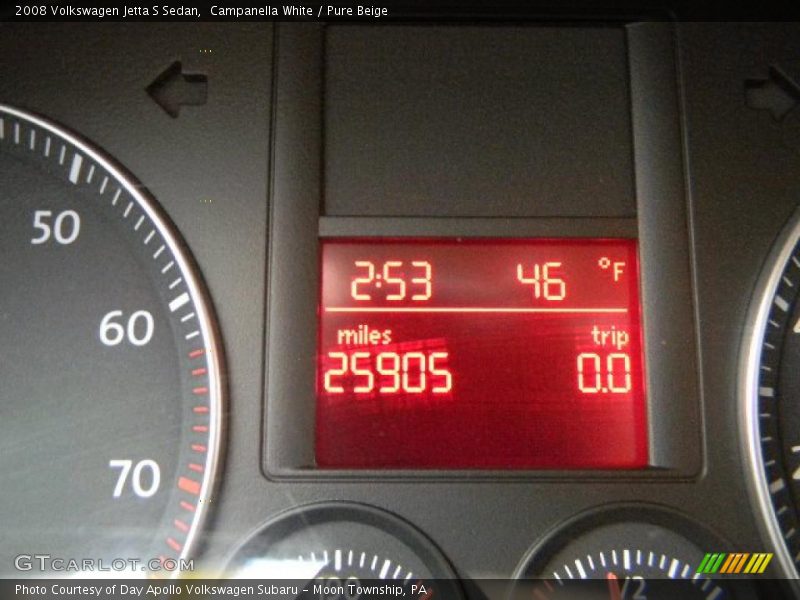 Campanella White / Pure Beige 2008 Volkswagen Jetta S Sedan