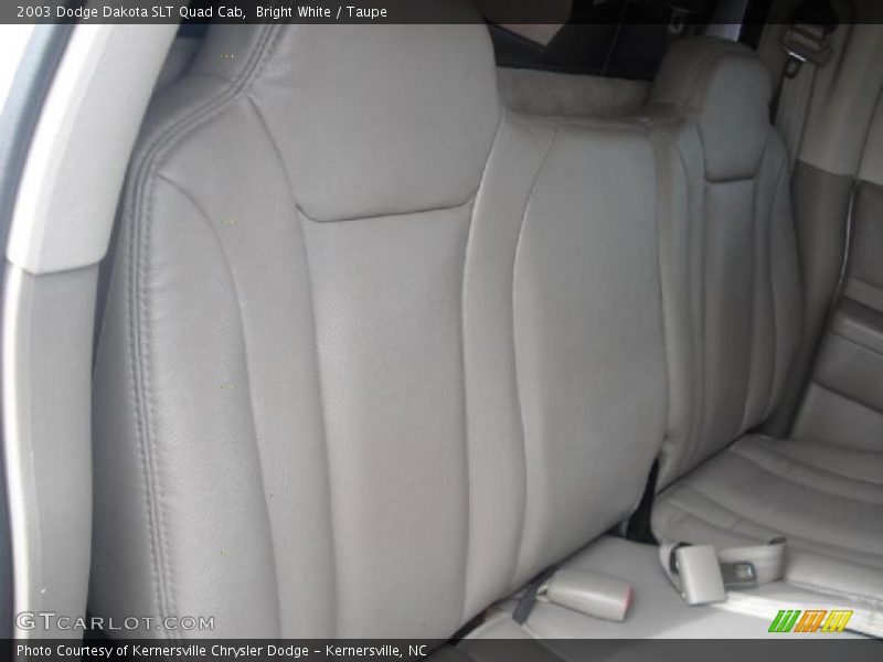 Bright White / Taupe 2003 Dodge Dakota SLT Quad Cab
