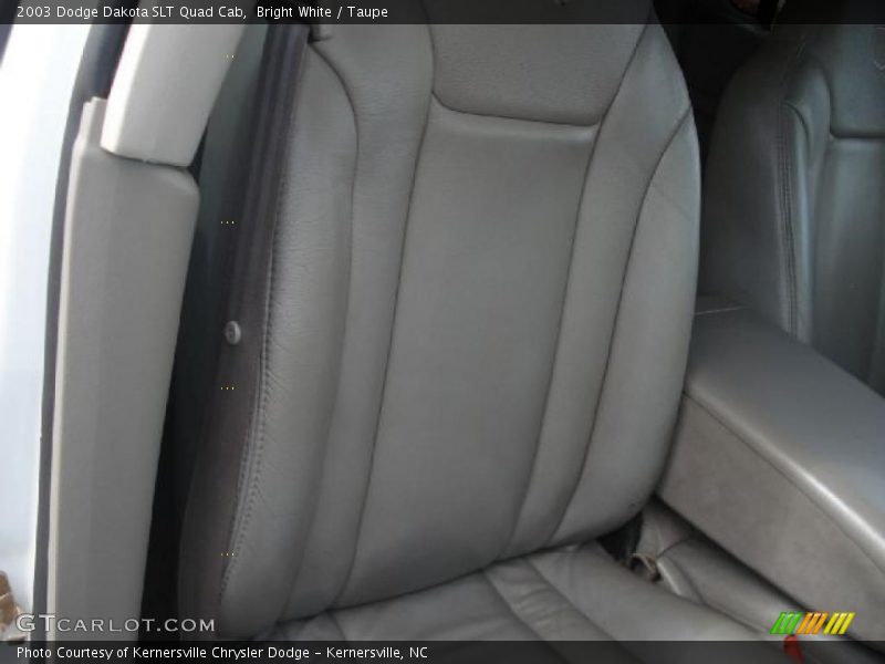 Bright White / Taupe 2003 Dodge Dakota SLT Quad Cab
