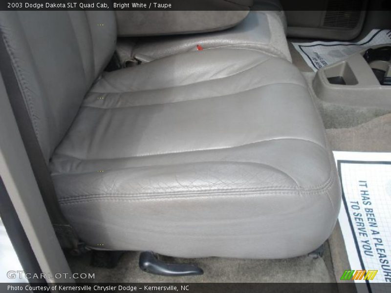 Bright White / Taupe 2003 Dodge Dakota SLT Quad Cab