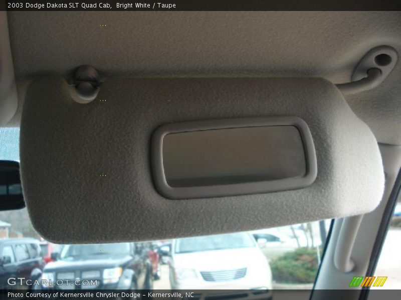 Bright White / Taupe 2003 Dodge Dakota SLT Quad Cab