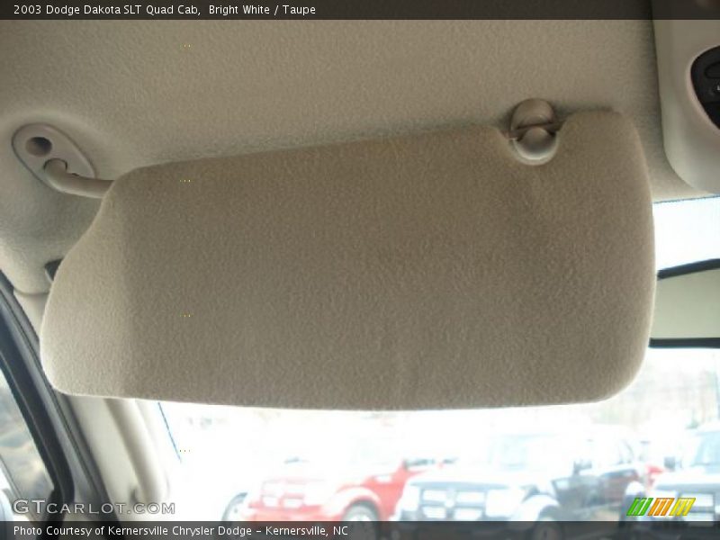 Bright White / Taupe 2003 Dodge Dakota SLT Quad Cab