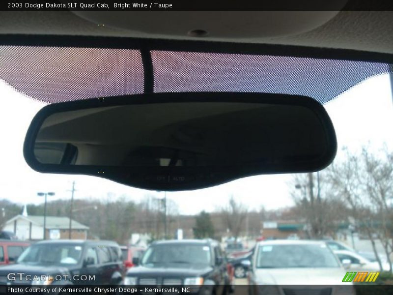 Bright White / Taupe 2003 Dodge Dakota SLT Quad Cab