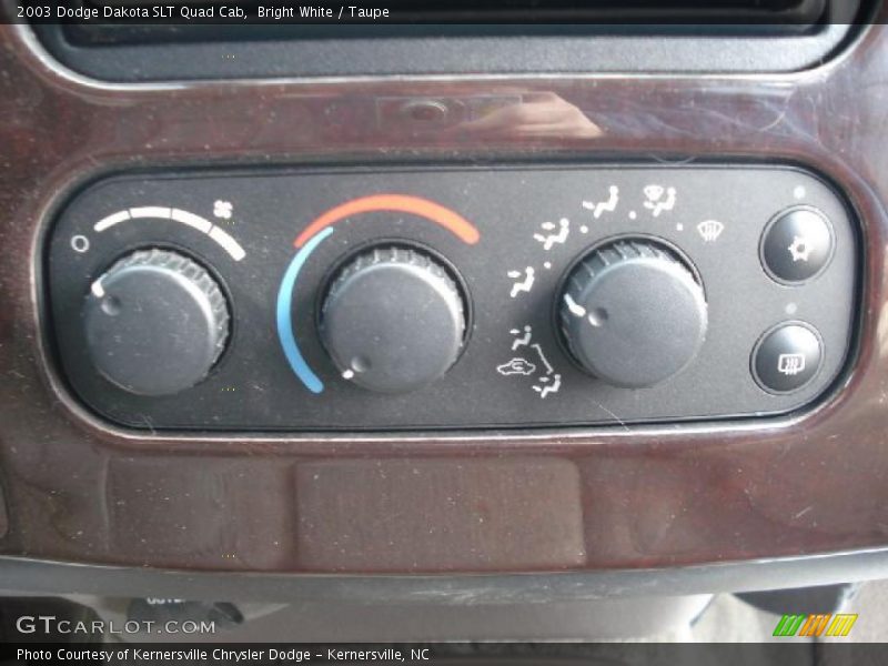 Bright White / Taupe 2003 Dodge Dakota SLT Quad Cab